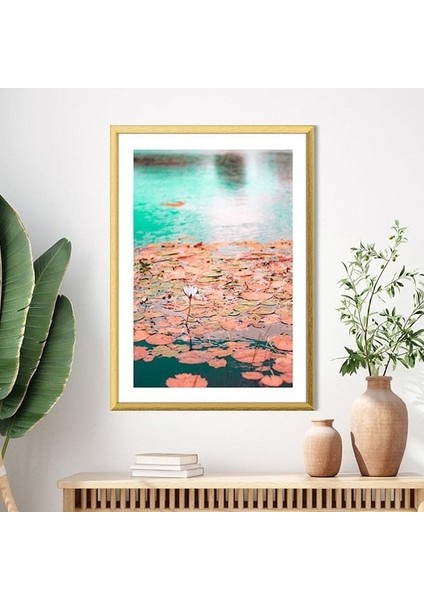 Göl Üstünde Nilüferler 1 Çerçeve ve Poster - B1240