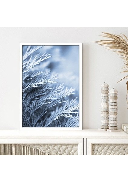 Buz Mavisi Bitkisi 1 Çerçeve ve Poster - B1243