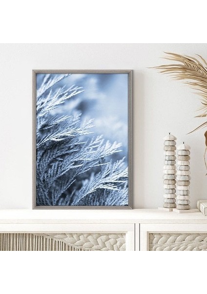Buz Mavisi Bitkisi 1 Çerçeve ve Poster - B1243