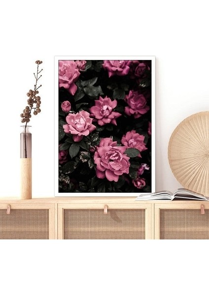 Pembe Şakayık 4 Çerçeve ve Poster - B1178