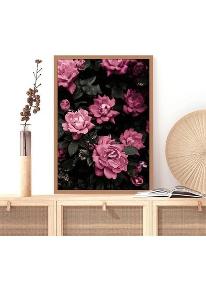 Pembe Şakayık 4 Çerçeve ve Poster - B1178