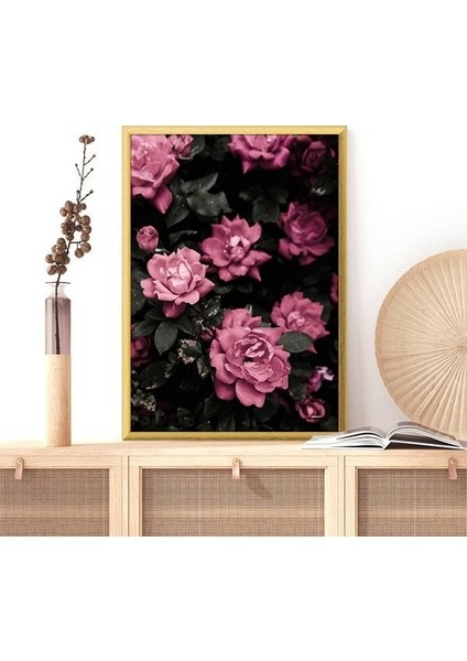 Pembe Şakayık 4 Çerçeve ve Poster - B1178