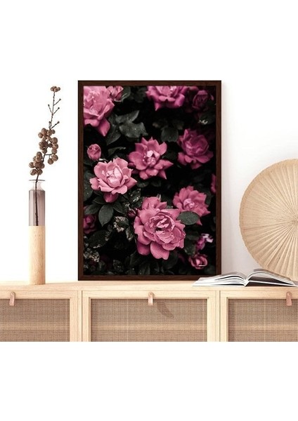 Pembe Şakayık 4 Çerçeve ve Poster - B1178