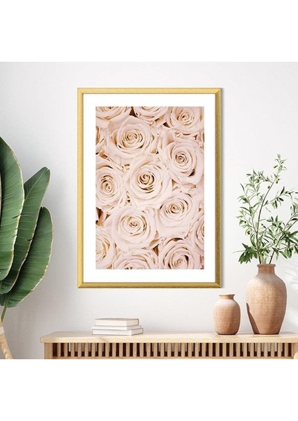 Pembe Güller 1 Çerçeve ve Poster - B1079