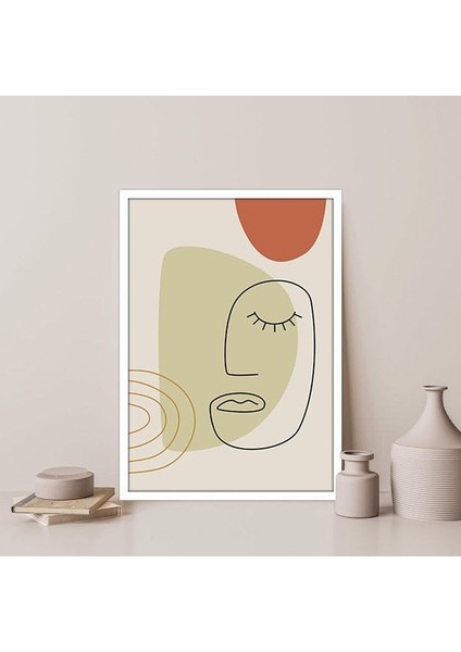 Çizgisel Yüz 5 Çerçeve ve Poster - C1208