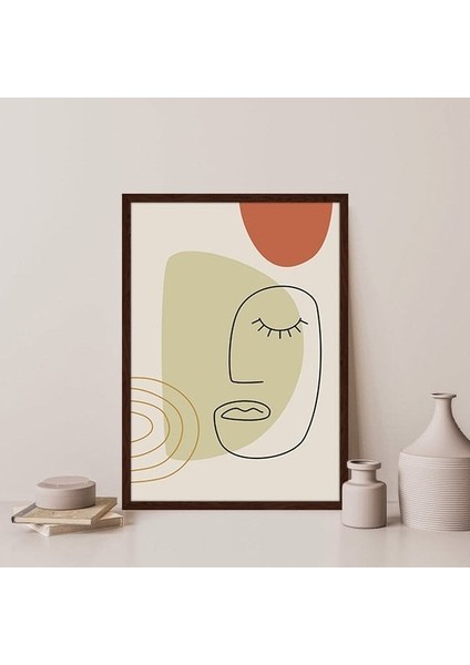Çizgisel Yüz 5 Çerçeve ve Poster - C1208