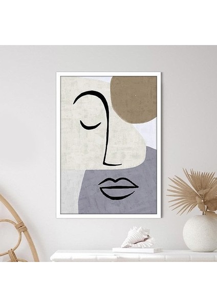 Çizgisel Yüz 2 Çerçeve ve Poster - C1205