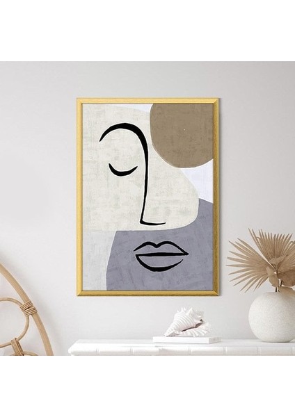 Çizgisel Yüz 2 Çerçeve ve Poster - C1205 fiyatları
