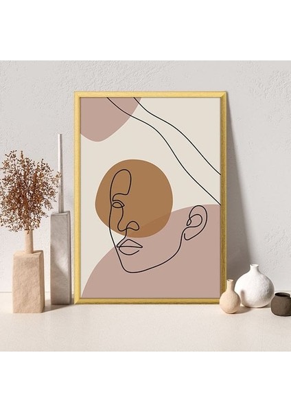 Çizgisel Yüz 4 Çerçeve ve Poster - C1207 modelleri