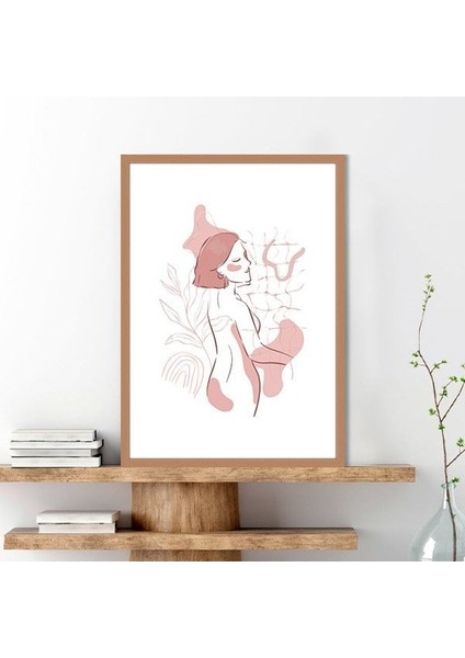 Soft Tonlarda Kadın 1 Çerçeve ve Poster - C1225