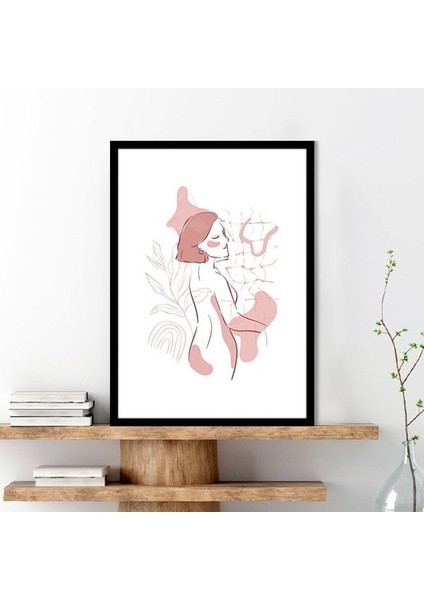 Soft Tonlarda Kadın 1 Çerçeve ve Poster - C1225 indirimleri