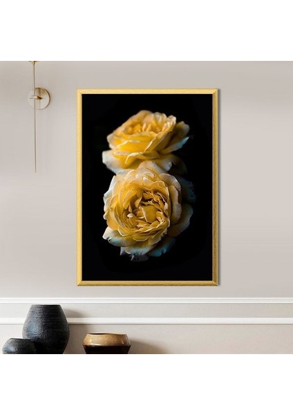 Gold Güller 2 Çerçeve ve Poster - G1018 fiyatları