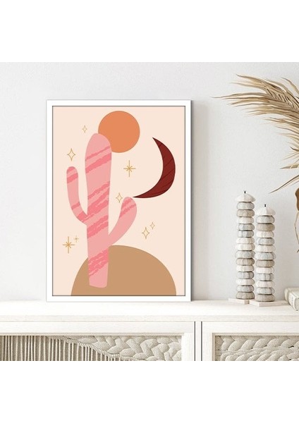 Kaktüs ve Galaksi 1 Çerçeve ve Poster - C1096