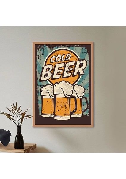 Cold Beer Çerçeve ve Poster - TP1054