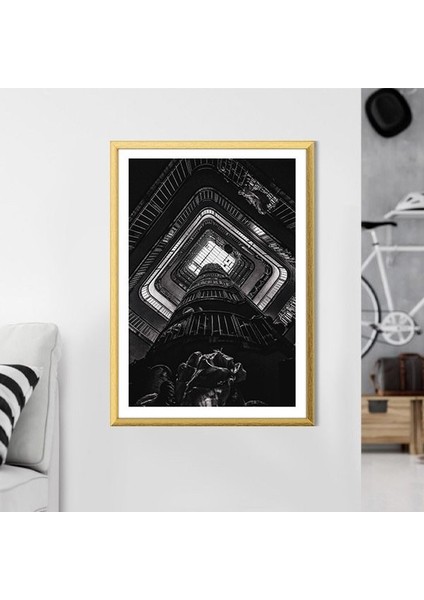 Merdiven Boşluğu 4 Çerçeve ve Poster - M1065
