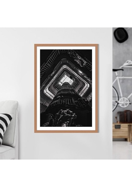Merdiven Boşluğu 4 Çerçeve ve Poster - M1065
