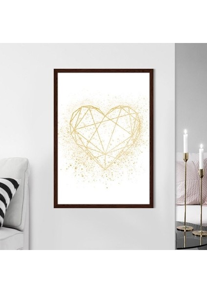 Gold Kalp 1 Çerçeve ve Poster - MD1058