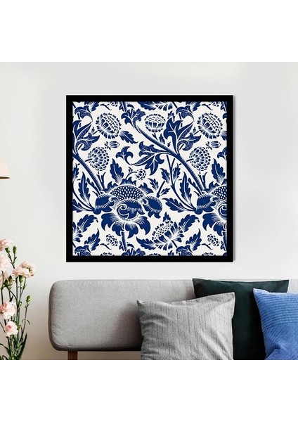 Mavi Bitkiler 6 Çerçeve ve Poster - SNT1024
