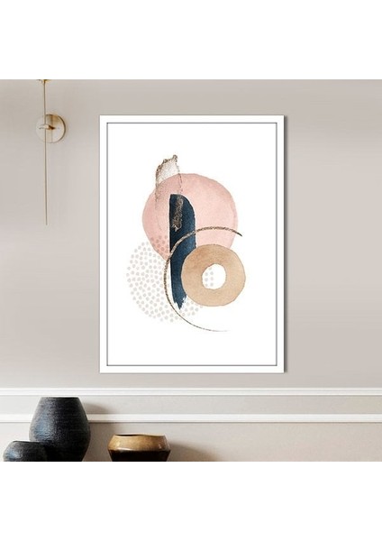 Bronz Işıltılı Geometrik Desenler 2 Çerçeve ve Poster - SO1111