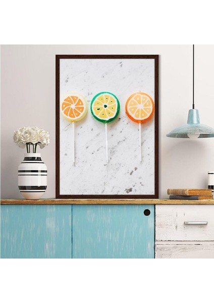 Renkli Şekerler 1 Çerçeve ve Poster - MT1087 fırsatları