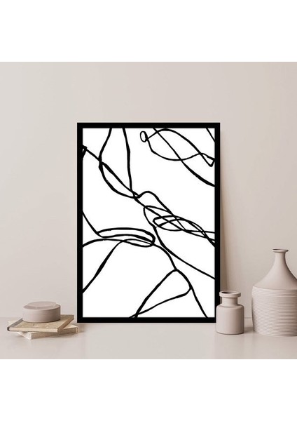 Soyut Çizgisel 1 Çerçeve ve Poster - SO1054