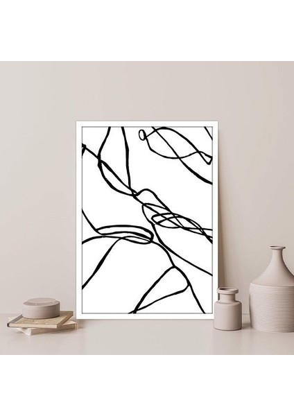 Soyut Çizgisel 1 Çerçeve ve Poster - SO1054 fiyatları