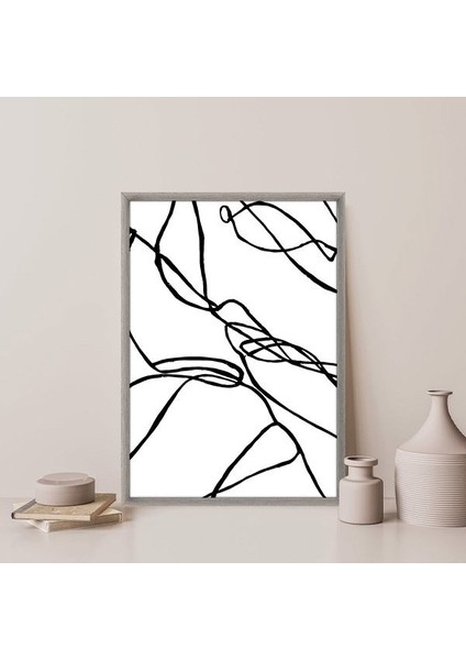 Soyut Çizgisel 1 Çerçeve ve Poster - SO1054 modelleri