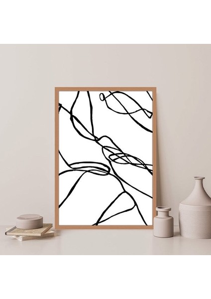 Soyut Çizgisel 1 Çerçeve ve Poster - SO1054 indirimleri