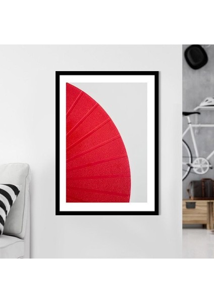 Kırmızı - Beyaz Duvar 1 Çerçeve ve Poster - SO1147 modelleri