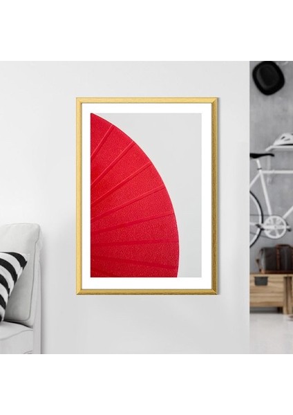 Kırmızı - Beyaz Duvar 1 Çerçeve ve Poster - SO1147 fırsatları