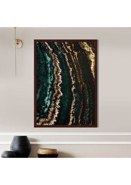 Gold Detaylı Mermer Desen 1 Çerçeve ve Poster - SO1085 fiyatları