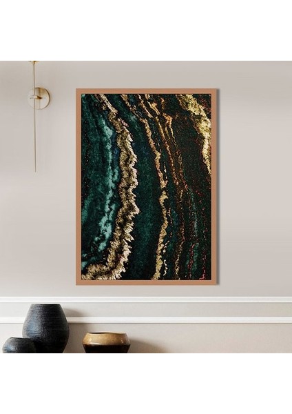 Gold Detaylı Mermer Desen 1 Çerçeve ve Poster - SO1085 fırsatları