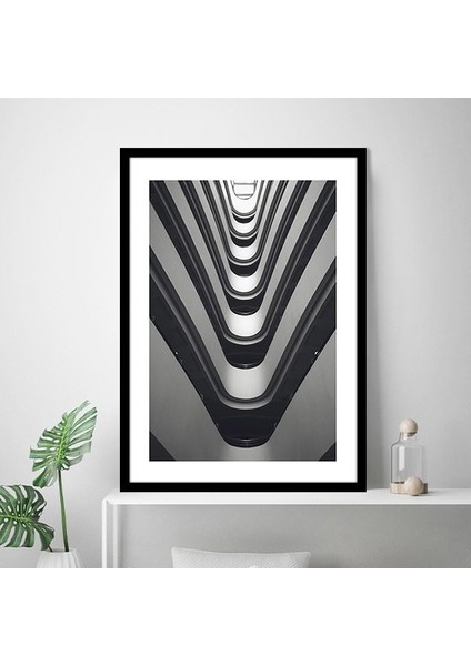 Düşük Açılı Bina 3 Çerçeve ve Poster - M1066