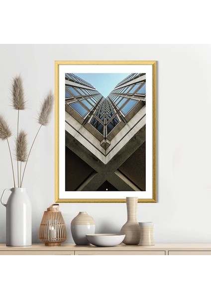 Düşük Açılı Bina 2 Çerçeve ve Poster - M1044 modelleri