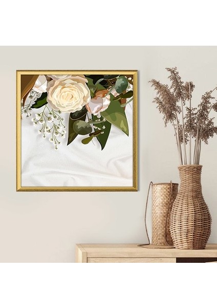 Krem Gül - Cipso ve Çiçekler 1 Çerçeve ve Poster - IL1100 fiyatları
