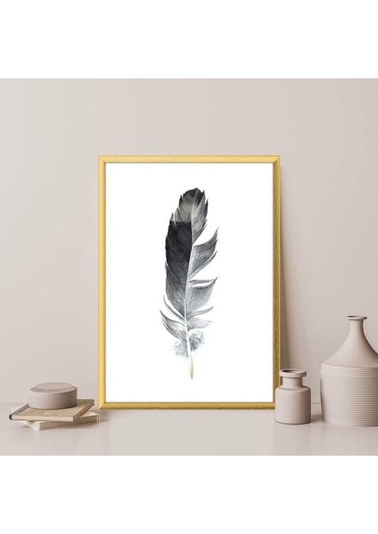 Siyah Kuş Tüyü 4 Çerçeve ve Poster - IL1129 fırsatları