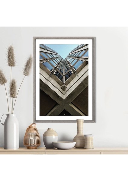 Düşük Açılı Bina 2 Çerçeve ve Poster - M1044 fırsatları