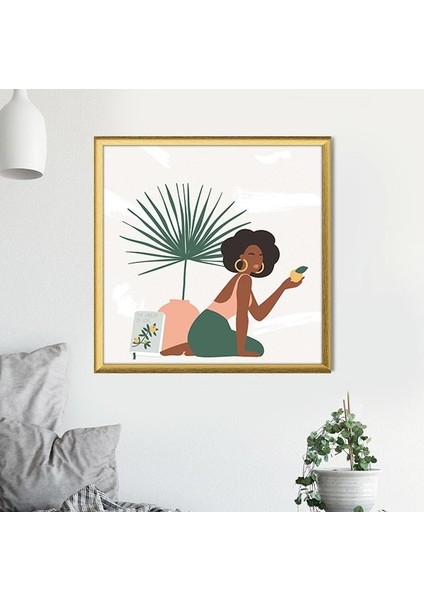 Bitkiler ve Kadın 12 Çerçeve ve Poster - IL1095