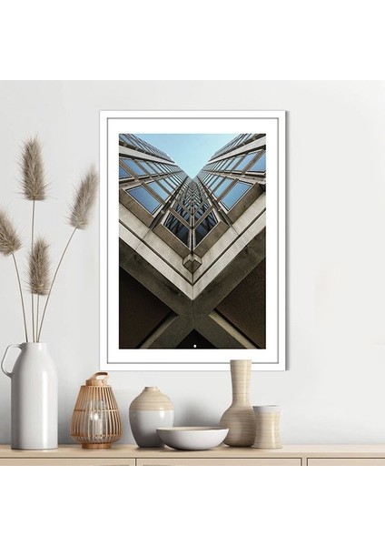 Düşük Açılı Bina 2 Çerçeve ve Poster - M1044