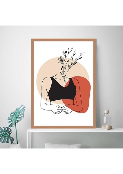 Çiçek ve Kadın 4 Çerçeve ve Poster - MD1039 modelleri