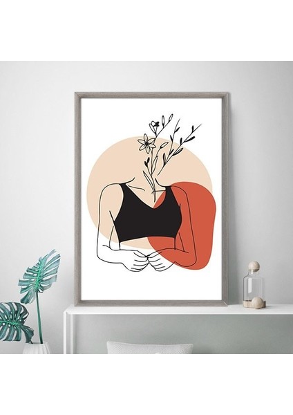 Çiçek ve Kadın 4 Çerçeve ve Poster - MD1039 fırsatları