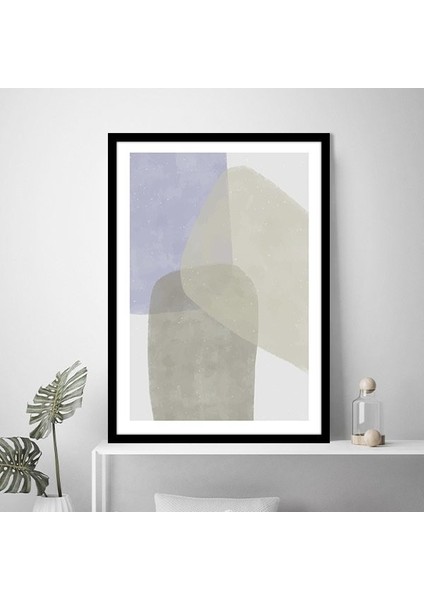 Soluk Tonlar Soyut 6 Çerçeve ve Poster - SO1145