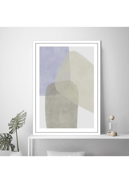Soluk Tonlar Soyut 6 Çerçeve ve Poster - SO1145