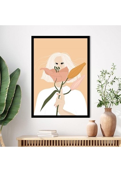 Bitkiler ve Kadın 8 Çerçeve ve Poster - IL1091 modelleri