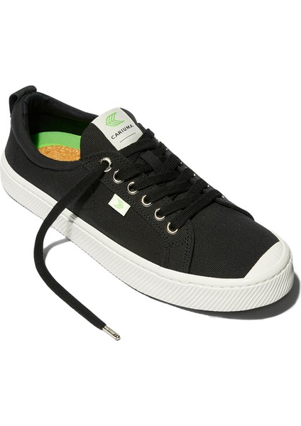 Siyah Kadın Lifestyle Ayakkabı 100103B01W - Oca Low Canvas Sneaker
