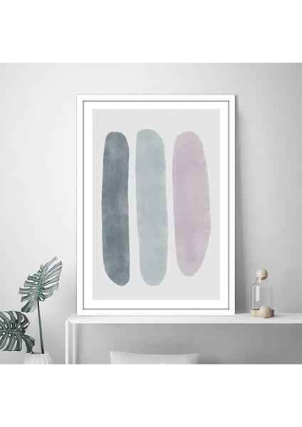 Soluk Tonlar Soyut 2 Çerçeve ve Poster - SO1141
