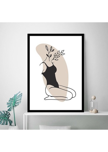 Çiçek ve Kadın 2 Çerçeve ve Poster - MD1034