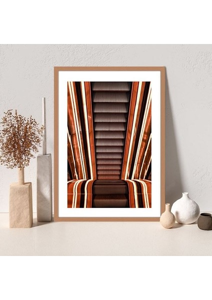 Turuncu Yürüyen Merdiven 1 Çerçeve ve Poster - M1058 fırsatları
