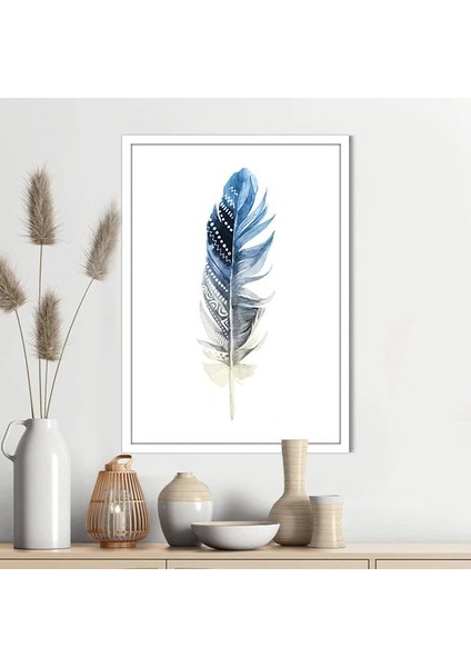 Renkli Kuş Tüyü 12 Çerçeve ve Poster - IL1124