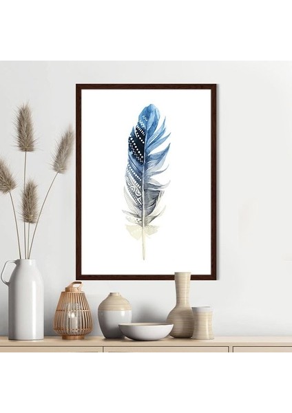 Renkli Kuş Tüyü 12 Çerçeve ve Poster - IL1124 modelleri